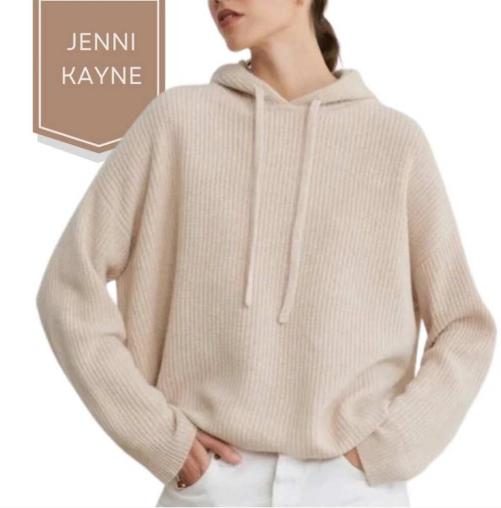 Jenni Kayne Beige Ribbed Hoodie